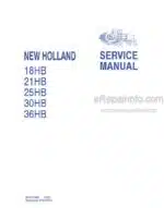 Photo 4 - New Holland 18HB 21HB 25HB 30HB 36HB Service Manual Draper Header 84157369