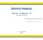 Photo 4 - New Holland 20 25 Boomer Service Manual Compact Tractor 48017684