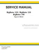 Photo 4 - New Holland 230 330 340 BigBaler Service Manual Square Baler 47969453