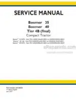 Photo 5 - New Holland 35 40 Boomer Tier 4B Final Service Manual Compact Tractor 48144022