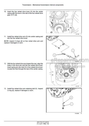 Photo 8 - New Holland 4055 4060 Boomer Service Manual Tractor 84242310