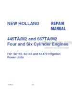 Photo 5 - New Holland 445TAM2 667TAM2 Repair Manual Engine For SE110 SE140 SE170 Irigation Power Units 87366591