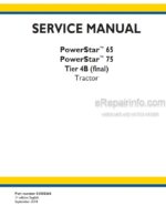 Photo 4 - New Holland 65 75 Power Star Tier 4B Final Service Manual Tractor 51505365