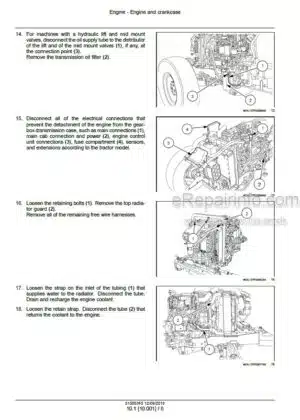 Photo 8 - New Holland W270C W300C Service Manual Wheel Loader 47357329