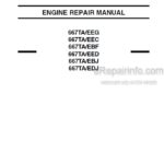 Photo 4 - New Holland 667TA/EEG 667TA/EEC 667TA/EBF 667TA/EED 667TA/EBJ 667TA/EDJ Repair Manual Engine 87519804NA