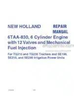 Photo 4 - New Holland 6TAA-830 Repair Manual Engines For TG210 TG230 Tractors And SE215 SE240 Irrigation Power Units 87366592