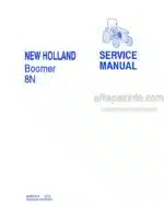 Photo 5 - New Holland 8N Boomer Service Manual Tractor 84307374