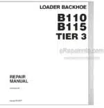 Photo 4 - New Holland B110 B115 Tier 3 Repair Manual Loader Backhoe 87643850NA