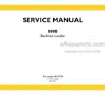 Photo 4 - New Holland B80B Service Manual Backhoe Loader 48143704
