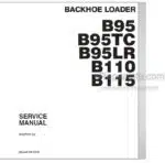 Photo 4 - New Holland B95 B95TC B95LR B110 B115 Service Manual Backhoe Loader 60367230NA