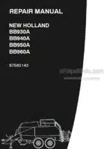 Photo 4 - New Holland BB930A BB940A BB950A BB960A Repair Manual Big Baler 87585143