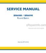 Photo 4 - New Holland BR6080 BR6090 Service Manual Round Baler 87711071B