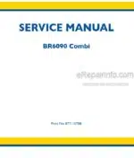 Photo 5 - New Holland BR6090 Combi Service Manual Round Baler 87711078B