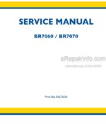 Photo 4 - New Holland BR7060 BR7070 Service Manual Round Baler 84275654