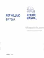 Photo 4 - New Holland BR730A Repair Manual Round Baler 87364832