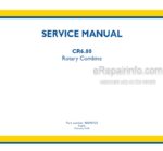 Photo 5 - New Holland CR6.80 Service Manual Rotary Combine 48040928