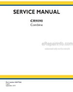 Photo 4 - New Holland CR9090 Service Manual Combine 84377262