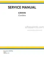 Photo 4 - New Holland CR9090 Service Manual Combine 84377262