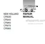 Photo 4 - New Holland CR920 CR940 CR960 CR970 CR980 Repair Manual Combine 6046497100