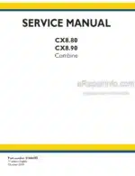 Photo 4 - New Holland CX8.80 CX8.90 Service Manual Combine 51666395