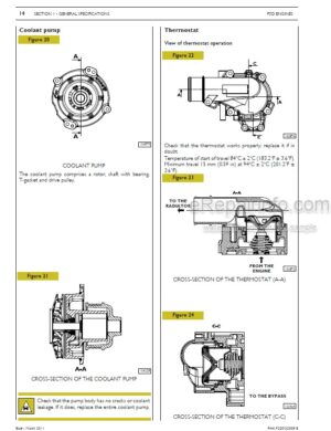 Photo 9 - New Holland Cursor 13 F3D Tier 4A Service Manual Two Stage Turbocharger Engine 84474491