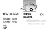 Photo 5 - New Holland D1010 D1010 4860 4880 590 595 Repair Manual Baler 6046601100
