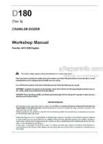 Photo 4 - New Holland D180 Tier 3 Workshop Manual Crawler Dozer 84151290