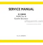 Photo 4 - New Holland E135BSR Service Manual Hydraulic Excavator 84396007A