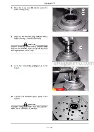 Photo 8 - New Holland BR7050 Repair Manual Round Baler 87728696