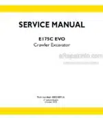Photo 4 - New Holland E175C EVO Tier 3 Service Manual Crawler Excavator 48024891A