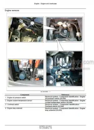 Photo 3 - New Holland E17C Service Manual Mini Excavator