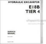 Photo 5 - New Holland E18B Tier 4 Service Manual Hydraulic Excavator S5PU0019E01