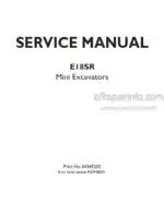 Photo 5 - New Holland E18SR Service Manual Mini Excavator 84345202