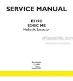 Photo 4 - New Holland E215C E245CME Service Manual Hydraulic Excavator 71114552