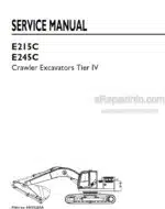 Photo 5 - New Holland E215C E245C Tier IV Service Manual Crawler Excavator 84550265A