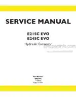 Photo 4 - New Holland E215C EVO E245C EVO Tier 3 Service Manual Hydraulic Excavator 48024961