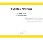 Photo 4 - New Holland E305C EVO Tier 3 Service Manual Crawler Excavator 48034225