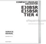 Photo 5 - New Holland E30BSR E35BSR Tier 4 Service Manual Compact Crawler Excavator S5PW0029E01EN-US