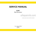 Photo 4 - New Holland E30C Service Manual Mini Excavator