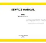 Photo 4 - New Holland E33C Tier IV Final Service Manual Mini Excavator