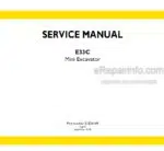 Photo 4 - New Holland E33C Tier IV Final Service Manual Mini Excavator