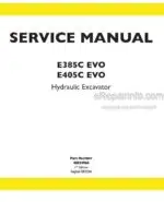 Photo 4 - New Holland E385C EVO E405C EVO Tier 3 Service Manual Hydraulic Excavator 48024968