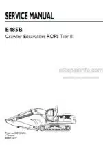 Photo 4 - New Holland E485B ROPS Tier III Service Manual Crawler Excavator 84392440A