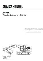 Photo 4 - New Holland E485C Tier IV Service Manual Crawler Excavator 84557350A