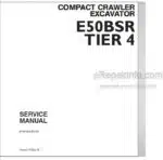 Photo 5 - New Holland E50BSR Tier 4 Service Manual Compact Crawler Excavator 87481006