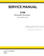 Photo 3 - New Holland E50B Service Manual Hydraulic Excavator S5PJ0033E01