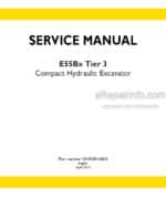 Photo 4 - New Holland E55BX Tier 3 Service Manual Compact Hydraulic Excavator S5HS0014E01