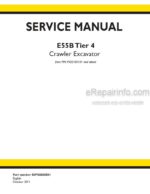 Photo 4 - New Holland E55B Tier 4 Service Manual Crawler Excavator S5PS0003E01