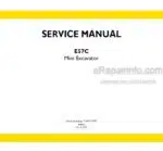 Photo 5 - New Holland E57C Tier IV Final Service Manual Mini Excavator