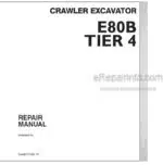 Photo 4 - New Holland E80B Tier 4 Repair Manual Crawler Excavator 87480998